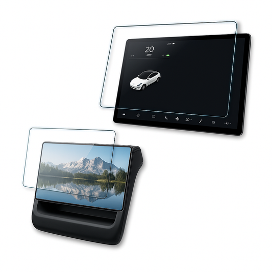 Skjermbeskytter i herdet glass til nye Tesla Model 3 Highland 24/25 & Y Juniper 2025