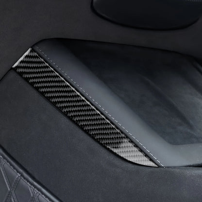 Dekorlist i karbonfiber for midtkonsoll – Tesla Model 3 Highland & Model Y Juniper - Force Mods