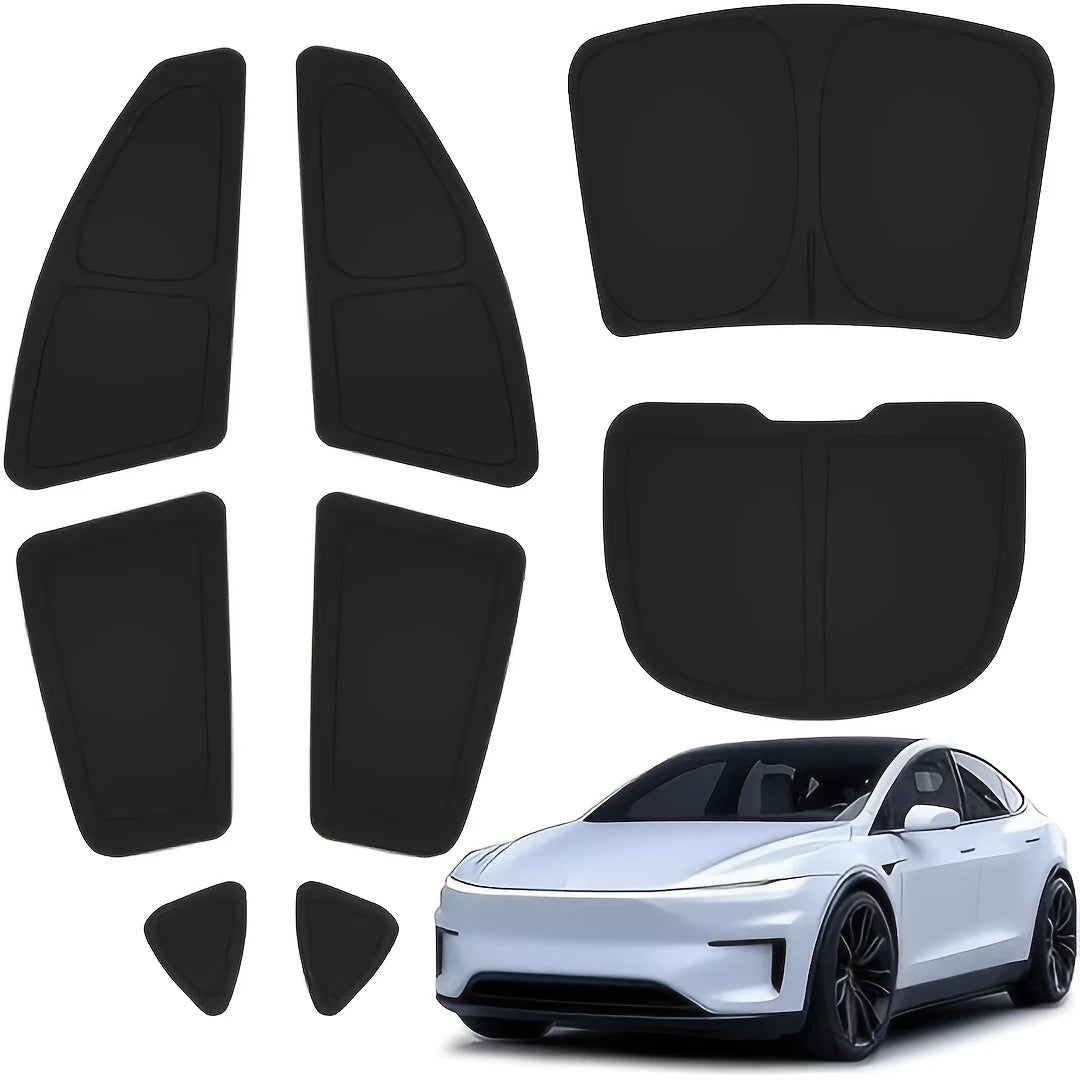 Sammenleggbare mørkleggingsgardiner – Tesla Model Y Juniper - Force Mods