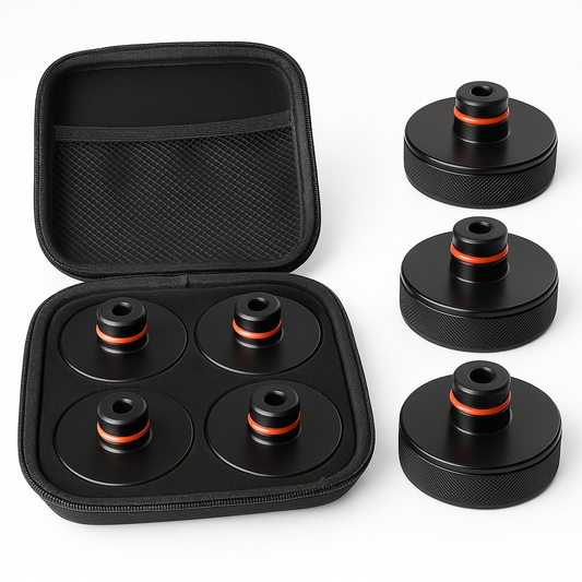 Tesla jack pad set – 4 pieces with storage case (25mm)
