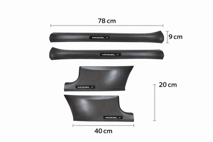 Door Protectors with a carbon fiber look - Model Y Juniper (2025)