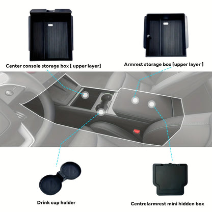 Oppbevaringsbokser til midtkonsoll - Model Y Juniper & Model 3 Highland - Force Mods
